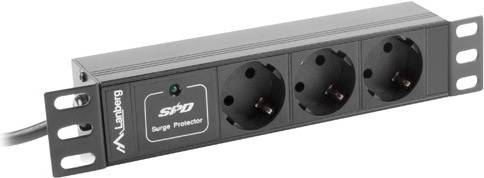 5901969416794 - PDU Steckdosenleiste 10 1U 3x Schuko 2m schwarz