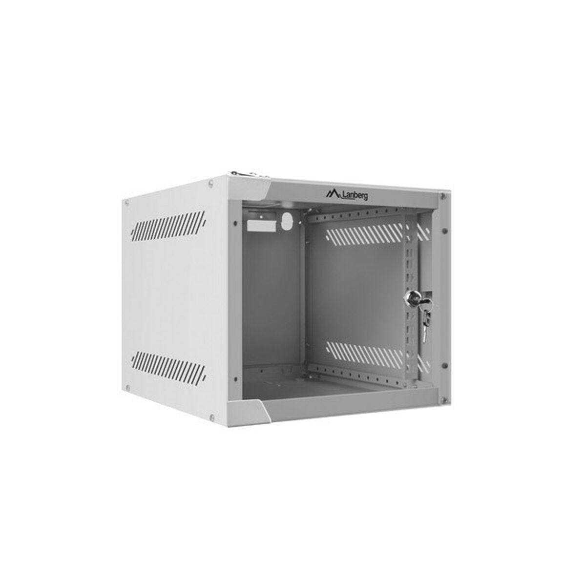 5901969416909 - WF10-2304-10S Rack Cabinet 10 Wall Mount 4U 280x310mm (FLAT PACK) With Glass Door Grey