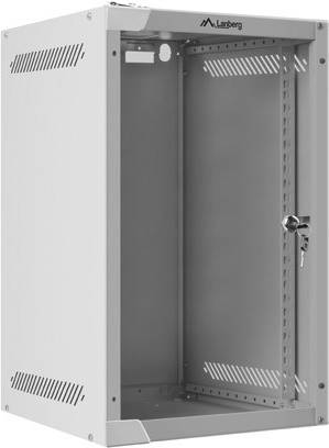 5901969416947 - WF10-2309-10S Rack Cabinet 10 Wall Mount 9U 280x310 (Flat Pack) Glass Door Grey RAL7035