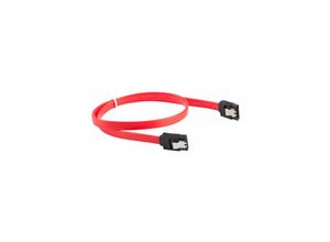 5901969419375 - Sata iii kabel 6gb s weiblich weiblich metall clip 30cm rot