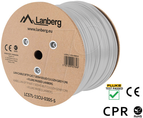 5901969427646 - bulk cable - 305 m - pantone cool grey 5C - Grau - 305 meter 5901969427646 - bulk cable - 305 m - pantone cool grey 5C - Grau - 305 meter