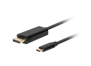 5901969436792 - CA-CMDP-10CU-0005-BK Videokabel-Adapter 05 m usb Type-C DisplayPort Schwarz - Lanberg