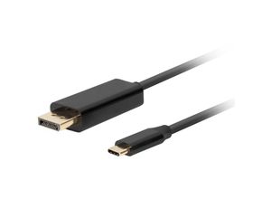 5901969436808 - Ca-cmdp-10cu-0010-bk Adapter de Kabel de video 1 m usb Typ c displayport schwarz - Lanberg