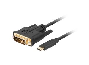 5901969436839 - usb-c zu dvi-d kabel (24+1) lanberg männlich männlich 05m schwarz