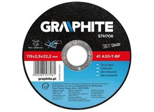 5902062577061 - GRAPHITE Trennscheibe Winkelschleifer 57H706