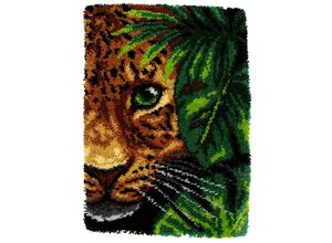 5902067334003 - Knüpfteppich Leopard Dschungel 50 x 745 cm