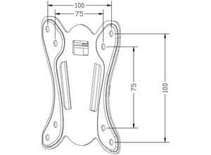 5902211133216 - Maclean - MC-715N Wandhalterung de Wandhalterung für oled qled Extra Slim tv lcd Monitor led Plasma tv Halterung de 13 a 27 Compatible con vesa 75x75