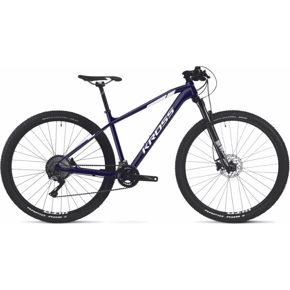 5902262025874 - KROSS Level 40 Mountainbike Herren 29 Blau Weiß 10V Größe S Aluminiumrahmen