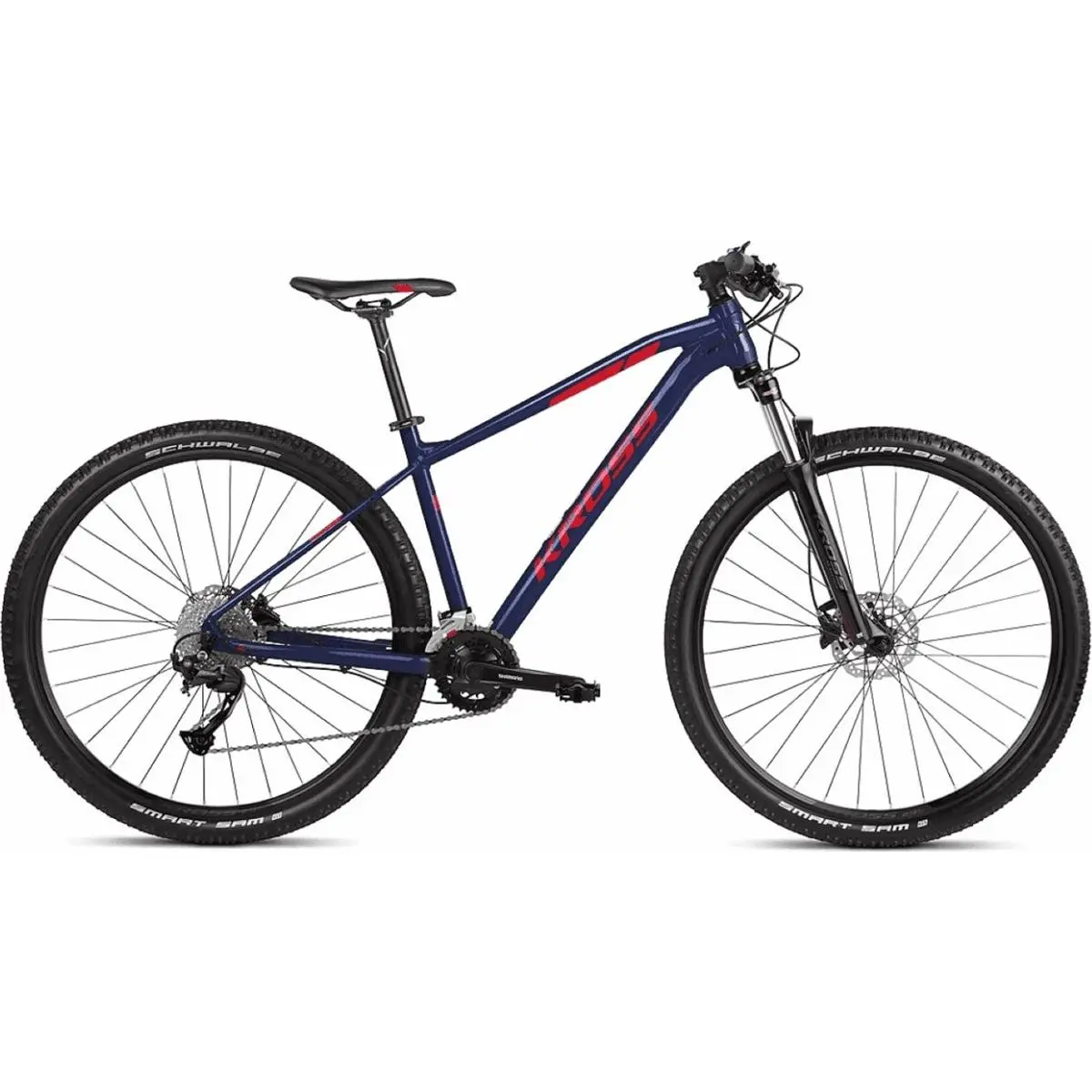 5902262032810 - KROSS Level 20 Mountainbike Herren 29 Blau Rot Größe L - Aluminiumrahmen