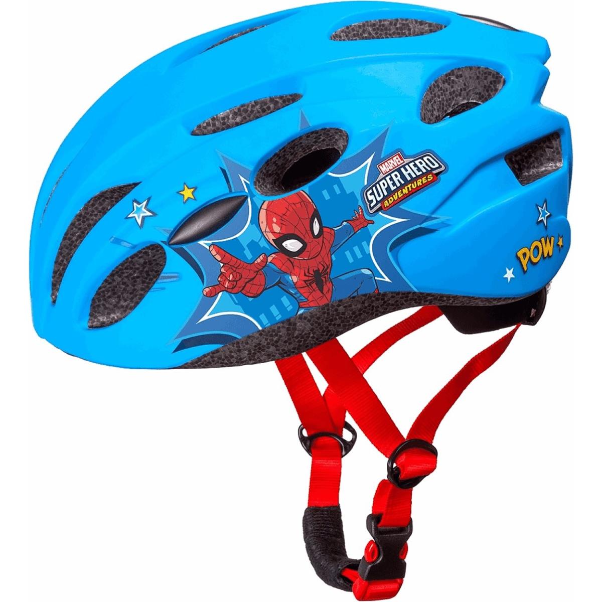 5902308590755 - Marvel Spiderman Kinderhelm Blau Matt S M (52-56 cm) leicht und sicher