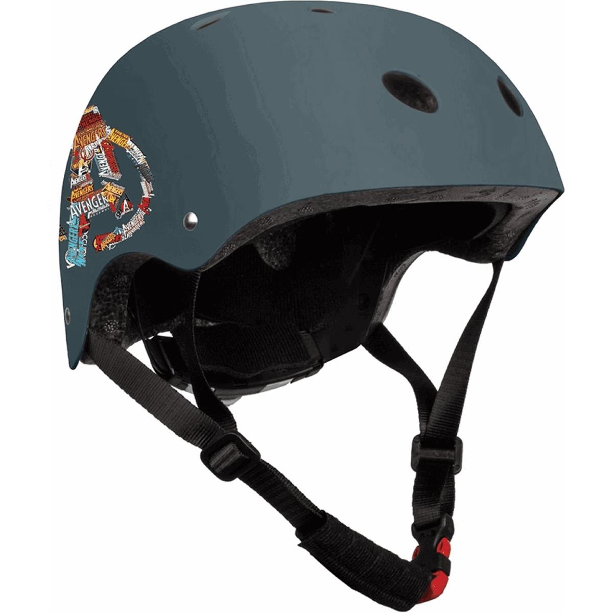 5902308590885 - Avengers Kinderhelm Blau Rot 54-58cm für Skate Fahrrad und Roller