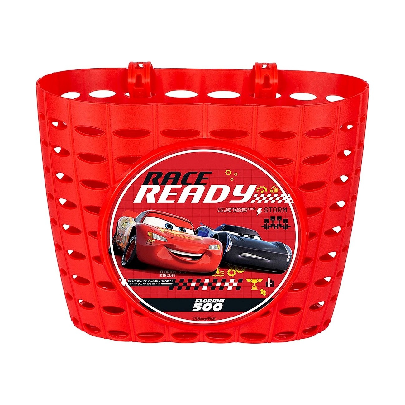 5902308592285 - Cars Fahrradkorb Rot 19x13x15cm 5902308592285 - Cars Fahrradkorb Rot 19x13x15cm
