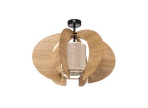 5902335267927 - Deckenleuchte Modern C M mit Holz-Lamellen Ø 50 cm