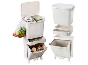 5902340322239 - Korbbehälter zur Müllsortierung 42L Creme Nardan