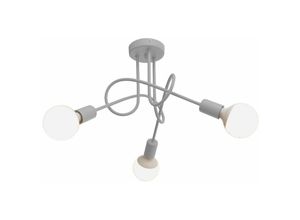 5902349214122 - Helam Lighting - Helam oxford Halbbündige Deckenleuchte mit mehreren Armen Grau 50cm