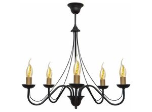 5902349219479 - Helam Lighting - Helam malbo Mehrarm-Pendelleuchte Schwarz Patina 60cm