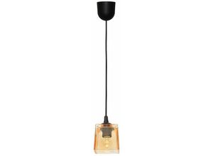 5902349222646 - Helam Lighting - Helam santos Dome Pendelleuchte Schwarz Bernstein 10cm