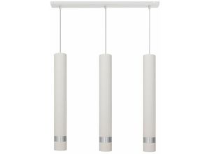 5902349226415 - Helam Lighting - Helam tuba Straight Bar Pendel-Deckenleuchte Weiß Chrom 60cm