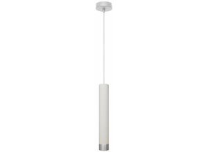 5902349226446 - Helam Lighting - Helam tuba Schlanke Pendel-Deckenleuchte Weiß Chrom 10cm