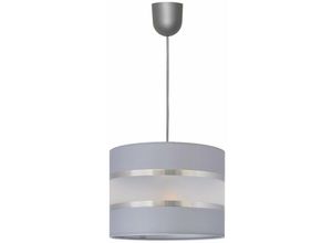 5902349227870 - Helam Lighting - Helam helen Zylindrische Pendelleuchte Grau Silber 20cm