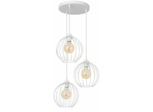 5902349229553 - Helam Lighting - Helam mercure Cluster Pendelleuchte Weiß 40cm