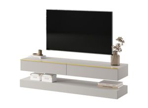 5902409926422 - Selsey - TV-Lowboard Hylia 140 cm Grau-Beige