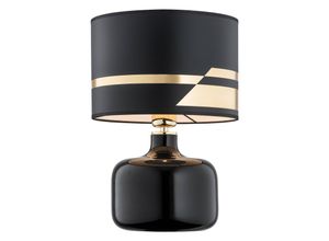 5902553215199 - Textil-Tischlampe Bodo schwarz-gold