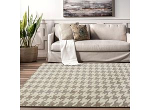 5902557315291 - REA - plüschteppich clover pepitka beige 140200