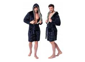 5902557374939 - REA - bademantel jordan navy-grey men m