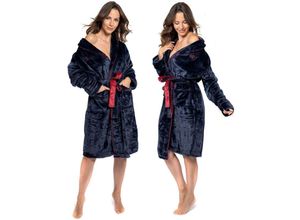 5902557377206 - REA - bademantel roger women navy red xl