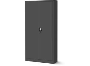 5902560333602 - Jan Nowak - Büroschrank C001 Aktenschrank Lagerschrank Mehrzweckschrank Metallschrank 4 Fachböden Pulverbeschichtung Stahlblech 185 cm x 90 cm x 40