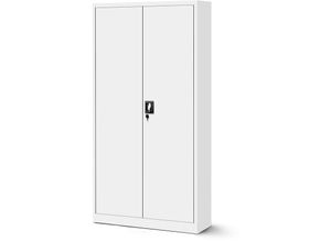 5902560334838 - Aktenschrank C001H Büroschrank Metallschrank Stahlschrank Werkzeugschrank Stahlblech Pulverbeschichtet Flügeltürschrank Abschließbar 195 cm x 90 cm x