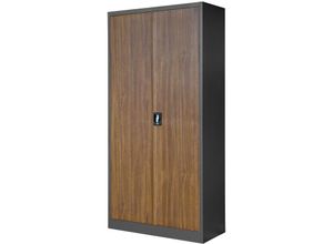 5902560334982 - Büroschrank C001 Eco Design Aktenschrank Lagerschrank Mehrzweckschrank Metallschrank 4 Fachböden Pulverbeschichtung Stahlblech 185 cm x 90 cm x 40 cm