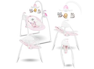 5902581651945 - Lionelo Robin pink Babyschaukel mit Spieluhr und Melodien 0-9kg