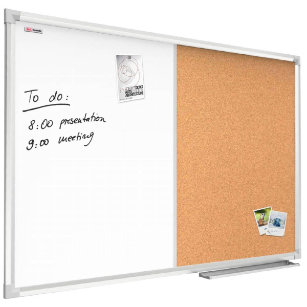 5902622411583 - Kombitafeln CO129 Kork Whiteboard Aluminium 5902622411583 ALLboards