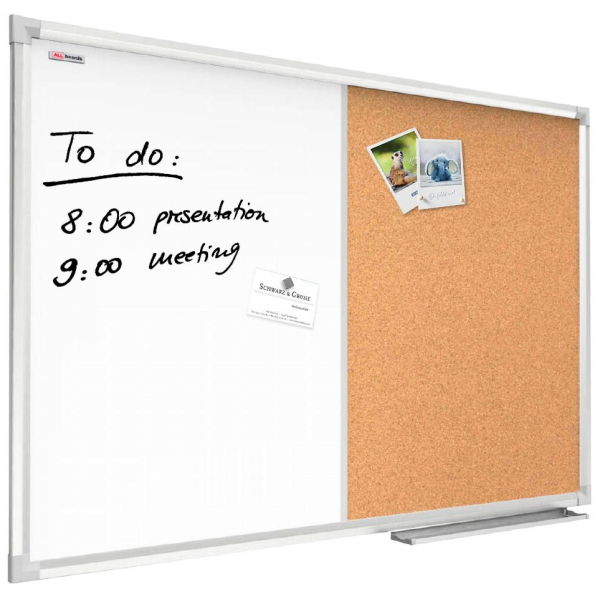 5902622412658 - Kombitafeln CO64 Kork Whiteboard Aluminium 5902622412658 ALLboards