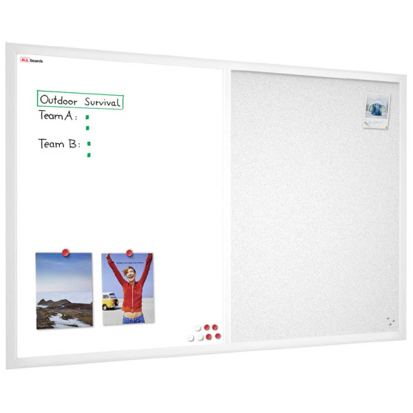 5902622418292 - Whiteboard-Pinnwand 900 x 600 cm Textil weiß