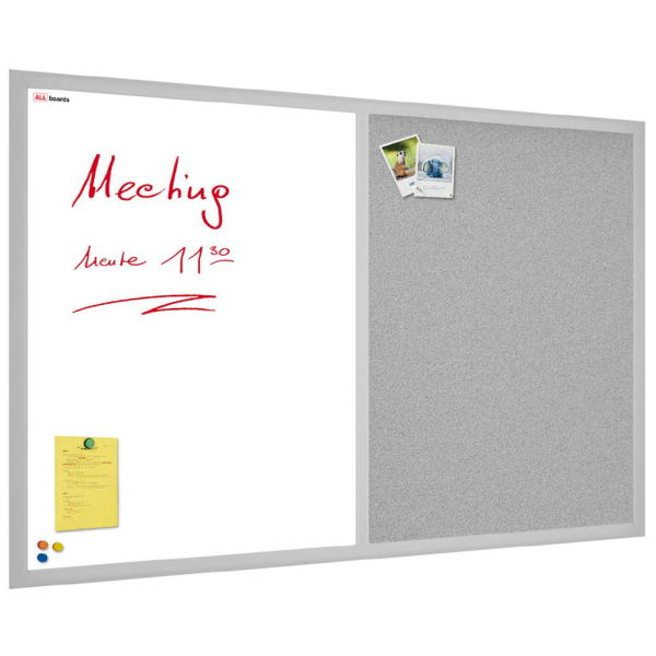 5902622418315 - Kombitafeln TMK96GREY Kork Whiteboard Holz 5902622418315 ALLboards