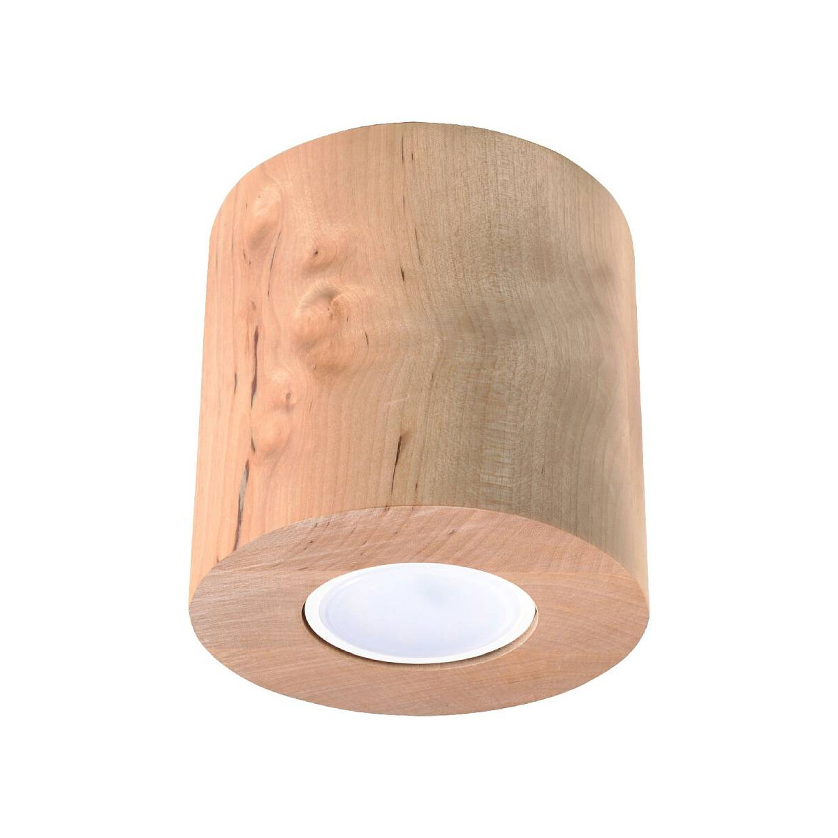 5902622429915 - Sollux - Deckenlampe Deckenleuchte orbis Natural Holz 1x GU10 ca 10x10x10 cm