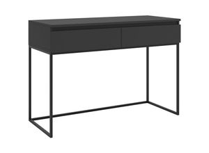 5902622587226 - Bemmi - Schminktisch mit 2 Schubladen schwarzen Beinen Schwarz 120 cm - Selsey