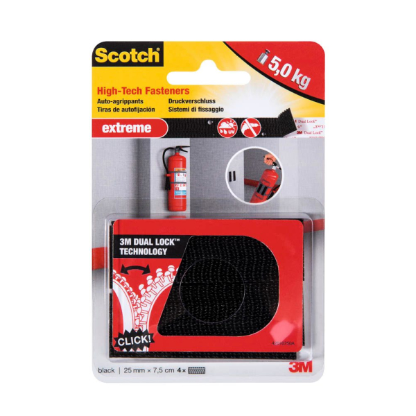 5902658108587 - Klettstreifen Extreme Fastener schwarz 5902658108587 4 Stück