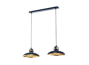 5902693777151 - Pendellampe Felix blau gold 2-flammig