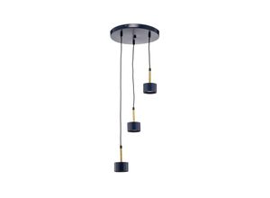 5902693777748 - Pendellampe Arena rund dreiflammig blau-gold