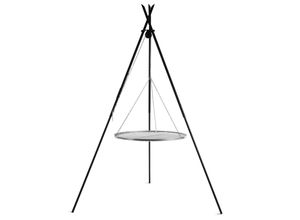 5902709570509 - Premium Schwenkgrill „TIPI“ 210 cm - Grillrost aus Edelstahl 70 cm