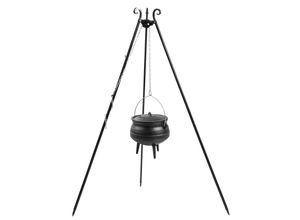 5902709571209 - Dreibein 180 cm mit Afrikanischer Gusseisenkessel 6 l 5902709571209 - Dreibein 180 cm mit Afrikanischer Gusseisenkessel 6 l