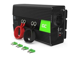 5902719427886 - - GreenCell kfz Spannungswandler Power Inverter 12V > 230V 1000 2000W Black