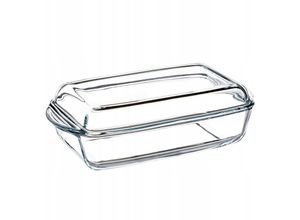 5902730382003 - Auflaufform aus hitzebeständigem Glas feuerfestes Gefäß Glasbräter mit Deckel und Griffe Ge - Kadax