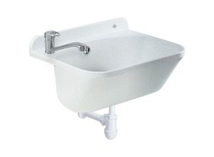 5902730382294 - Kadax - gospo Ausgussbecken mit ausziehbarer Armatur Seifenspender Siphon Waschbecken 46 x 36 x 20 cm fü