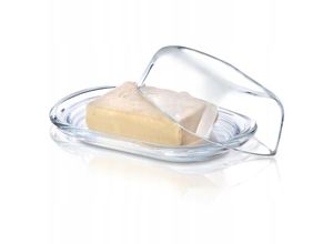 5902730387558 - KADAX Butterdose aus Glas hochwertige klassische Butterschale transparent