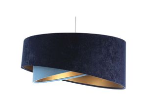 5902751346909 - 060-088 Hängeleuchte Galaxy marineblau hellblau gold 1 x E27 ø 50cm H105cm dimmbar - Bps Koncept